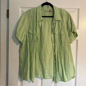 LLBean 100% Linen Shirt